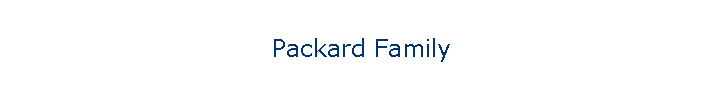 Packard Family
